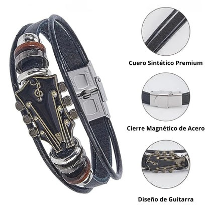 Pulsera de guitarra cuero sintético