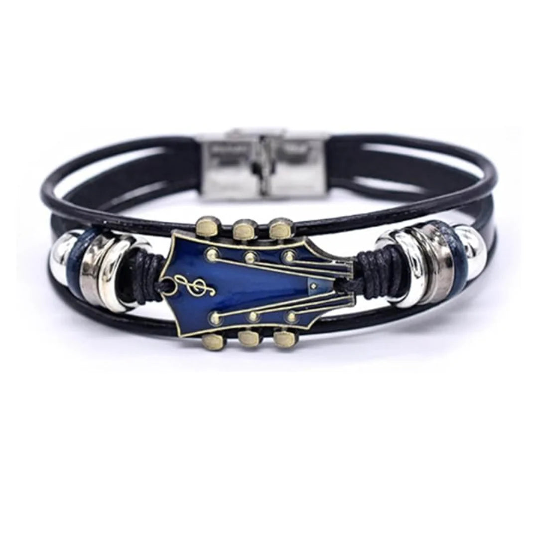 Pulsera de guitarra cuero sintético