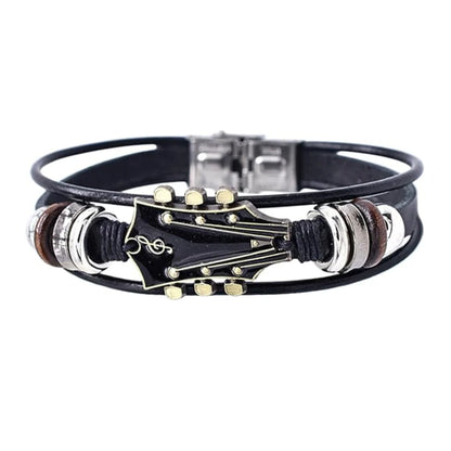 Pulsera de guitarra cuero sintético